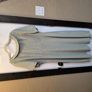 SWEET SALT Women's Light Green Short Sleeve Dress with Collar and Pockets-14